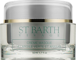 Парфумерія, косметика Маска для обличчя "Зелена глина і ананас" - Ligne St Barth Cream Mask With Green Clay Pineapple