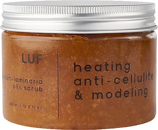 Антицелюлітний моделювальний термоскраб для тіла - Luff Heating, Anti-cellulite & Modeling Capsicum-Grapefruit-Cinnamon Oil Scrub