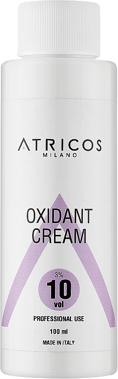 Оксидант-крем для фарбування та освітлення пасом - Atricos Oxidant Cream 10 Vol 3% — фото N1