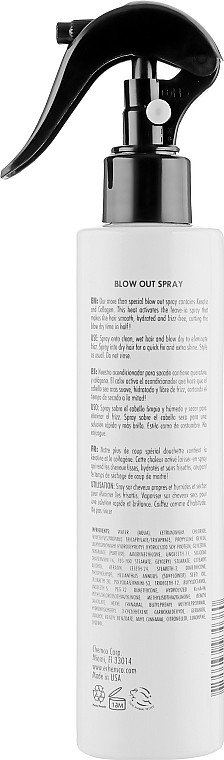 Несмываемый спрей-кондиционер для волос "Экспресс кератин" - Organic Keragen Smooth Blow Out Thermal Spray — фото N2