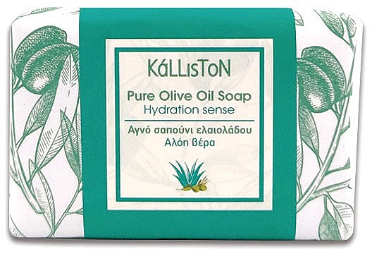 Традиційне мило з екстрактом алое - Kalliston Traditional Pure Olive Oil Soap Hydration Sense — фото N1