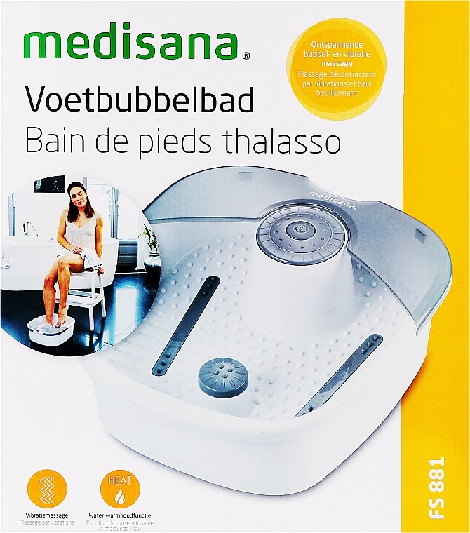 Гідромасажна ванна для ніг - Medisana FS 881 Foot Massager — фото N1