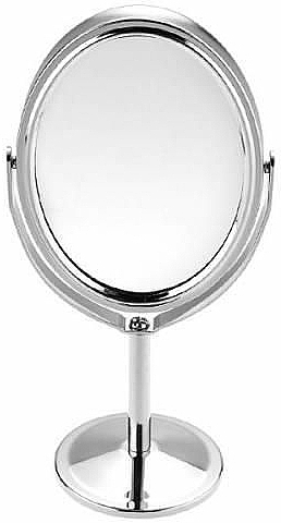 Косметическое зеркало для макияжа 6499, в металлической оправе овальное - Deni Carte  — фото N1