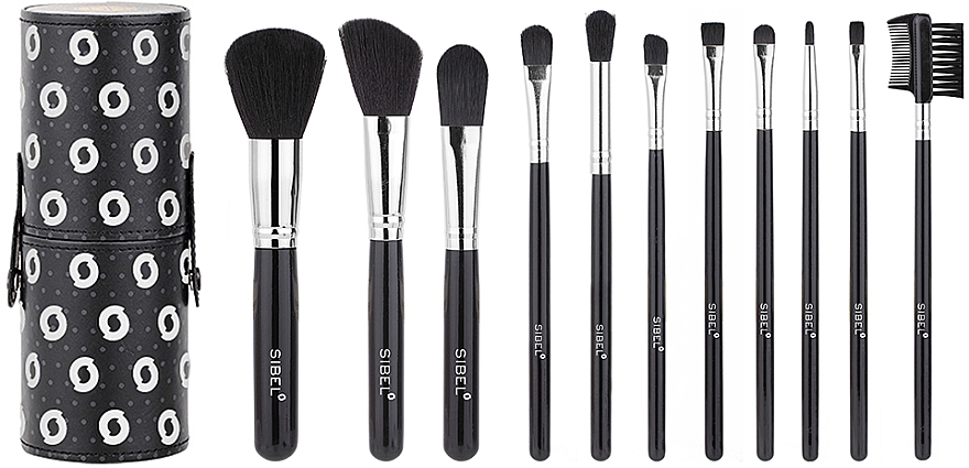 Набор для макияжа, черный - Sibel Cosmetic Brushes Black Swan: купить по лучшей цене в Украине | Makeup.ua