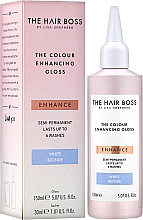 Підсилювач кольору, для світлих тонів - The Hair Boss Colour Enhancing Gloss White Blond — фото N2