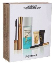 Духи, Парфюмерия, косметика Набор - Yves Saint Laurent Top Secrets Glamour Look (mascara/7.5ml + lot/100ml + eye pencil/0.8g + ser/5ml + scr/5ml)