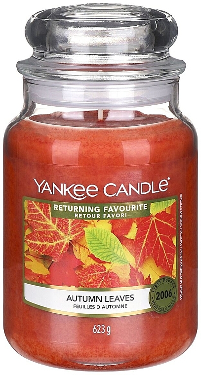 Ароматична свічка в банці - Yankee Candle Autumn Leaves Limited Edition — фото N1