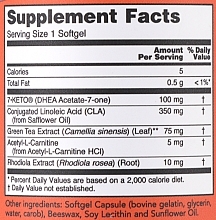 Пищевая добавка "7-Кето", 100 мг, капсулы - Now Foods 7-Keto LeanGels — фото N2