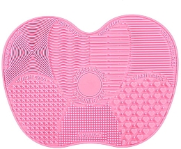 Парфумерія, косметика Силіконовий килимок для миття й чищення щіток, рожевий, розмір S - Lash Brown