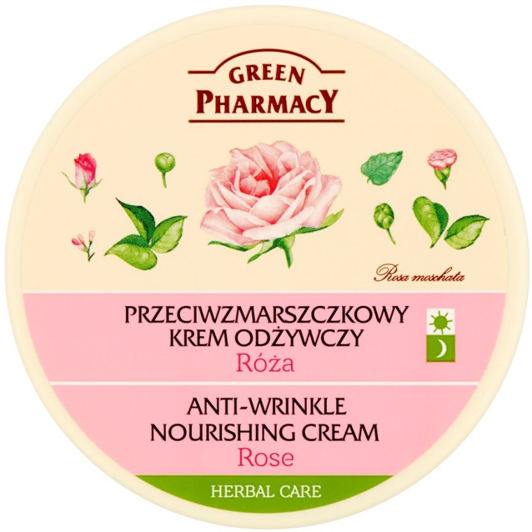 Крем для обличчя "Троянда" - Green Pharmacy Anti-Wrinkle Nourishing Cream — фото N1