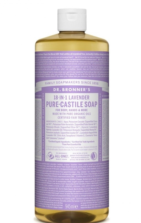 Рідке мило "Лаванда" - Dr. Bronner’s 18-in-1 Pure Castile Soap Lavender — фото N4