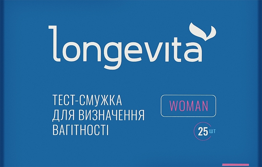 Тест-смужка для визначення вагітності №25 - Longevita Woman — фото N1