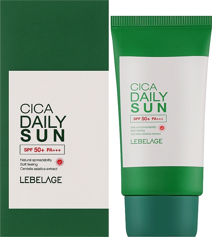 Сонцезахисний крем із центелою - Lebelage Cica Daily Sun SPF50+ PA+++ — фото N2