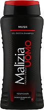 Гель-шампунь для душу чоловічий - Malizia Uomo Musk Shower Shampoo Gel — фото N1