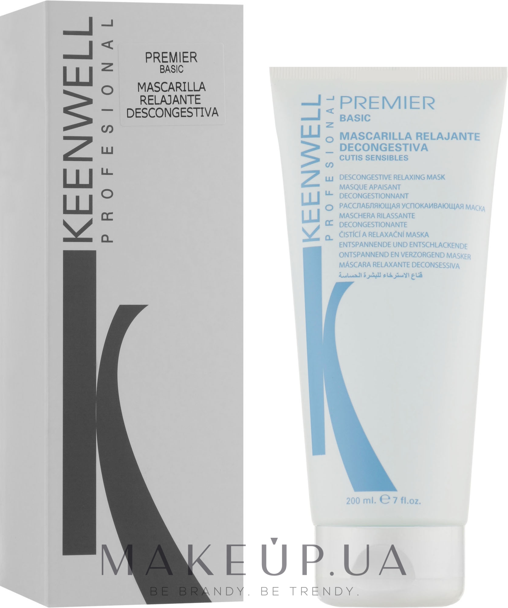 Расслабляющая успокаивающая маска для чувствительной кожи - Keenwell Premier Basic Profesional Relaxing Mask For Sensitive Skin — фото 200ml