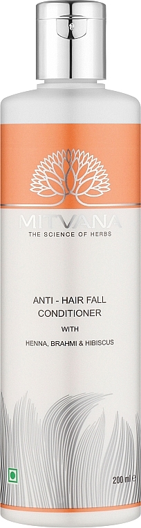 Кондиціонер для волосся проти випадіння з хною, гібіскусом і брахмі - Mitvana Anti Hairfall Conditioner — фото N1