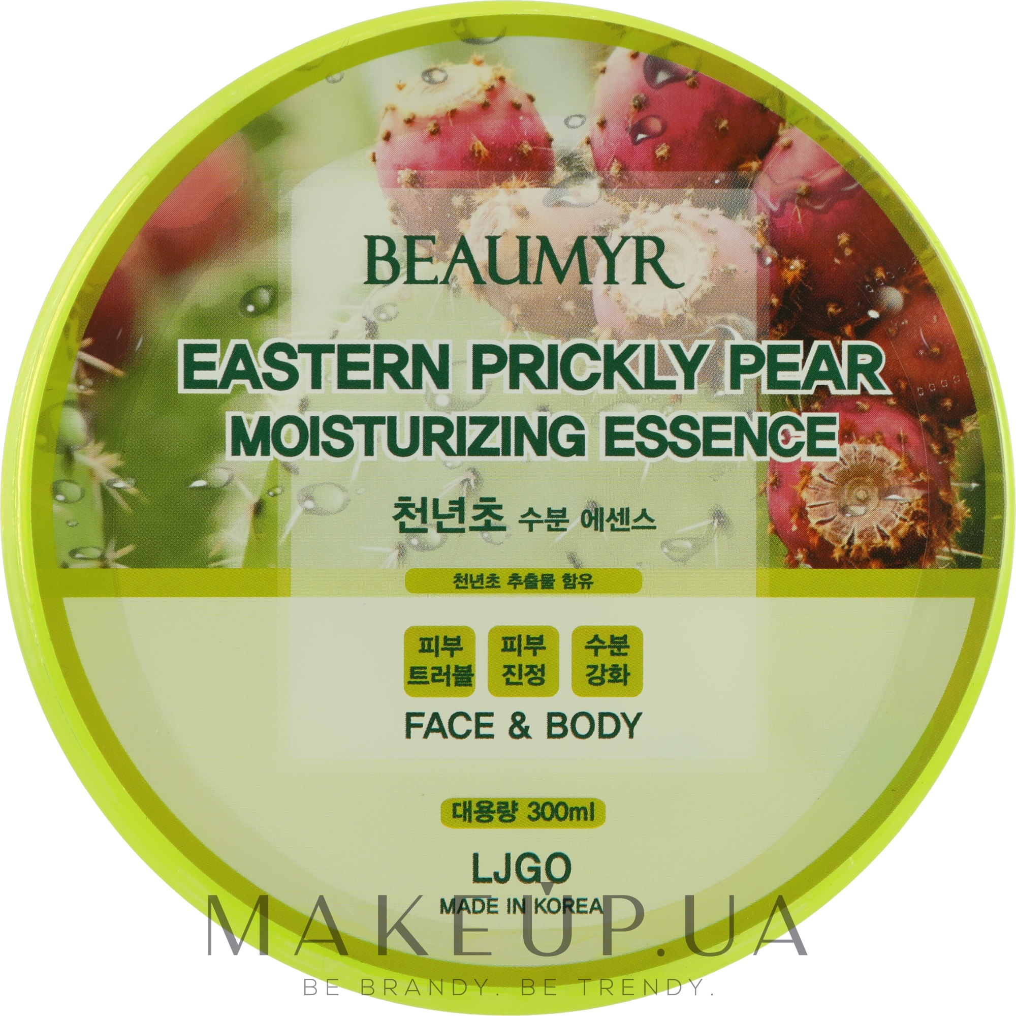 Багатофункціональний гель-есенція для тіла та обличчя з екстрактом опунції  - Beaumyr Eastern Prickly Pear Moisturizing Essense Face & Body — фото 300ml