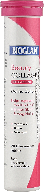 Шиплячі таблетки з колагеном - Bioglan Beauty Collagen — фото N1