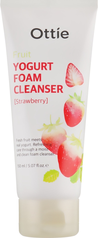 Пінка для обличчя фруктова йогуртова - Ottie Fruits Yogurt Foam Cleanser Strawberry — фото N1