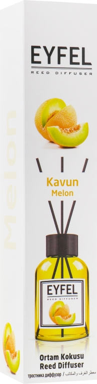 Аромадиффузор "Дыня" - Eyfel Perfume Reed Diffuser Melon — фото N3