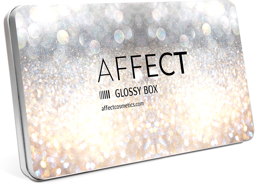 Алюминиевая палетка для макияжа - Affect Cosmetics Glossy Box Mini Aluminium Palette