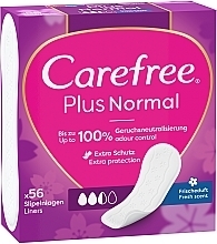 Гигиенические ежедневные прокладки, 56шт - Carefree Plus Original Fresh Scent Pantyliners — фото N3