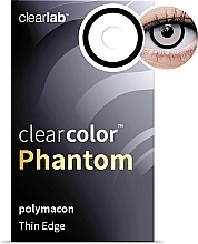 Цветные контактные линзы "Manson", 2 шт. - Clearlab ClearColor Phantom — фото N1