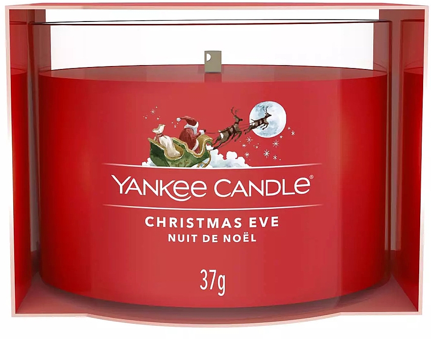 Ароматическая мини-свеча в стакане - Yankee Candle Christmas Eve Filled Votive — фото N1