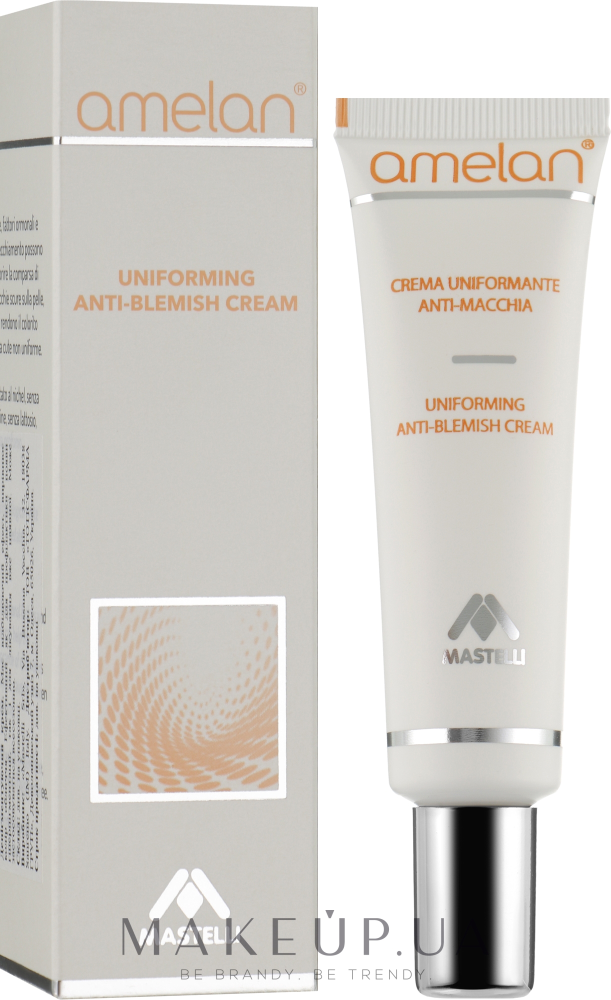 Крем для лица "Депигментирующий" - Mastelli Amelan Uniforming Anti-Blemish Cream — фото 30ml