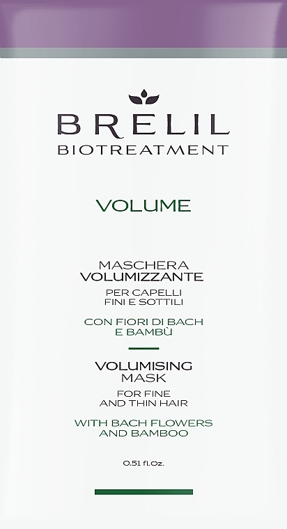 ПОДАРУНОК! Маска для надання об'єму - Brelil Bio Treatment Volume Hair Mask — фото N1