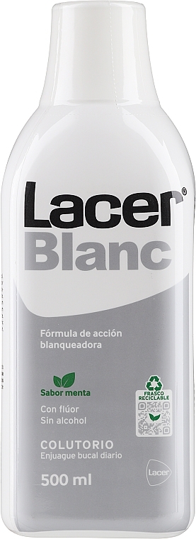 Ополіскувач для ротової порожнини - Lacer Blanc Mint Mouthwash — фото N1