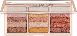 Палетка шимерів для обличчя - Makeup Revolution Shimmer Brick Palette — фото N1