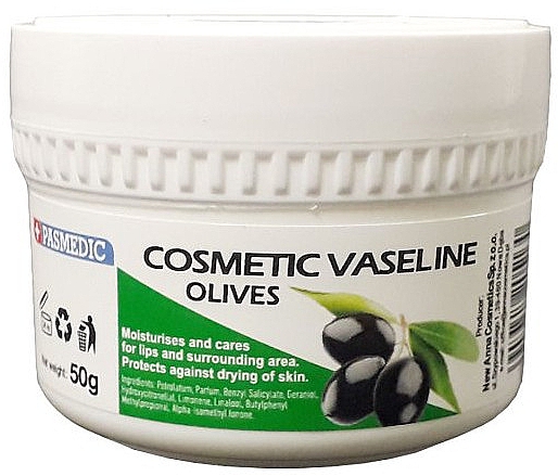 Крем для обличчя - Pasmedic Cosmetic Vaseline Olives — фото N2