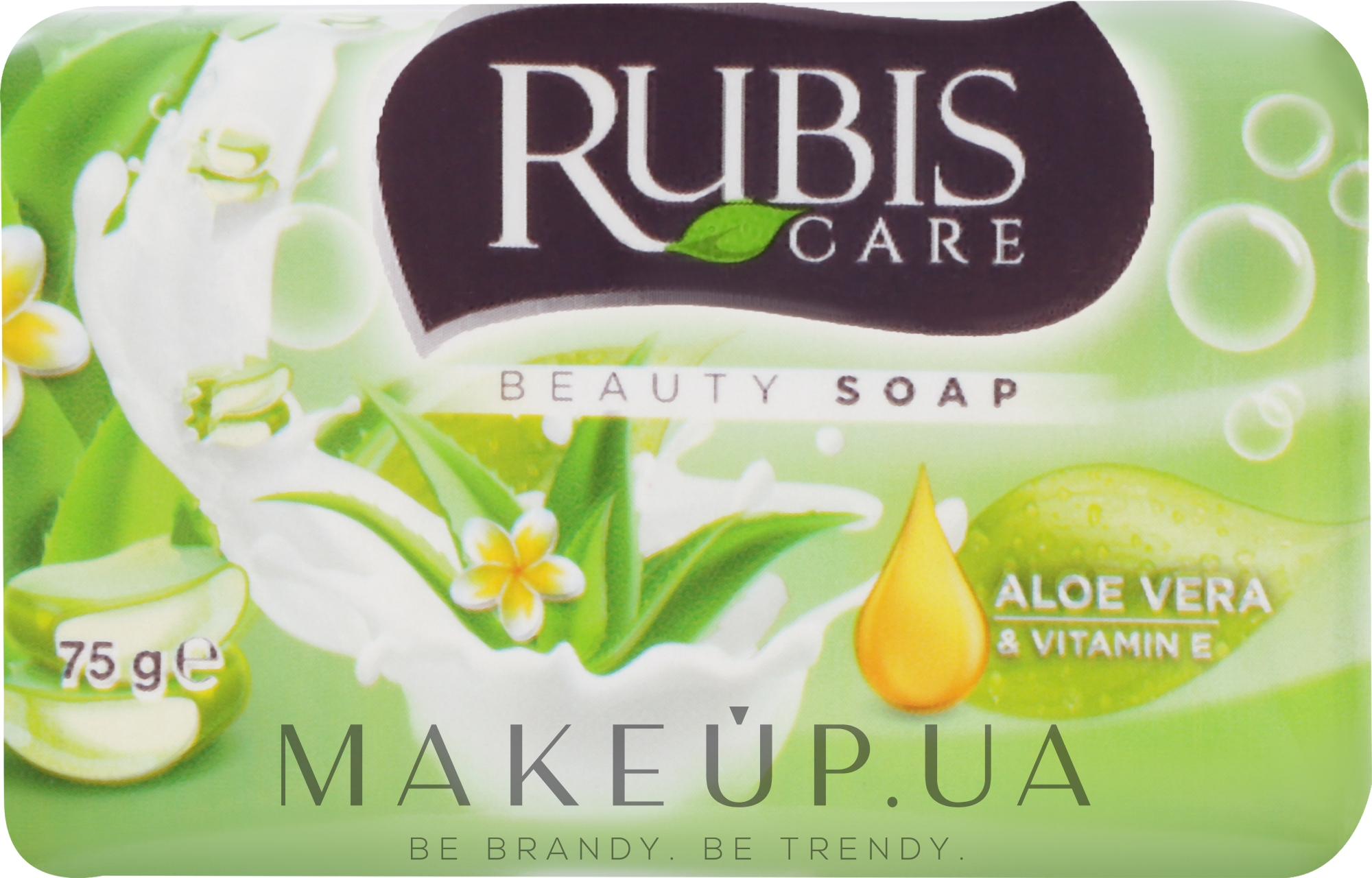 Мило "Алое вера" у паперовій упаковці - Rubis Care Aloe Vera Beauty Soap — фото 75g
