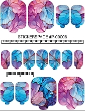 Парфумерія, косметика Дизайнерські наліпки для нігтів "Wraps P-00008" - StickersSpace