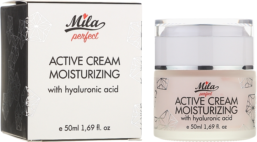 УЦЕНКА Увлажняющий крем для лица с гиалуроновой кислотой - Mila Perfect Active Cream Moisturizing With Hyaluronic Acid * — фото N2