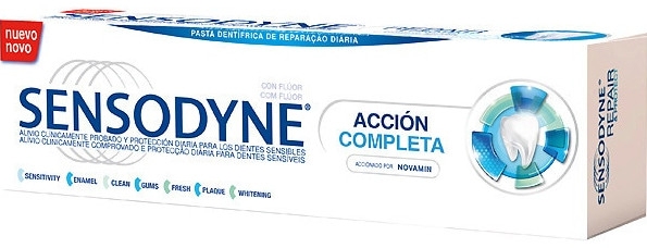 Зубна паста для чутливих зубів - Sensodyne Complete Action Toothpaste — фото N1