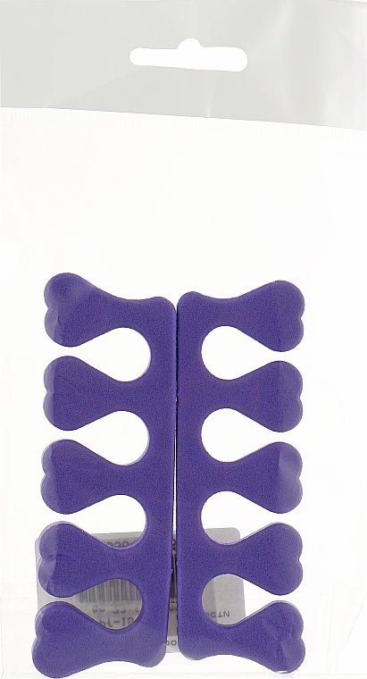 Набор сепараторов для педикюра PF-15, фиолетовый - Puffic Fashion — фото N1