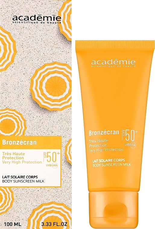 Солнцезащитное молочко для тела - Academie Bronzecran Body Sunscreen Milk SPF 50+ — фото N2