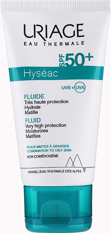 Сонцезахисний лосьйон SPF 50 - Uriage Hyseac SPF 50 Fluid