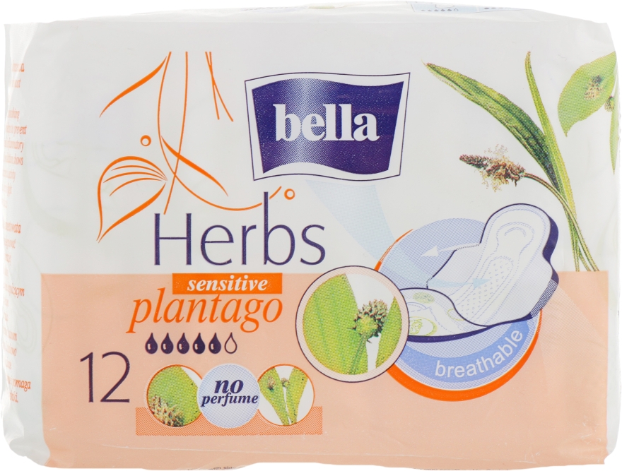 Прокладки Panty Herbs Plantago, 12шт - Bella — фото N1