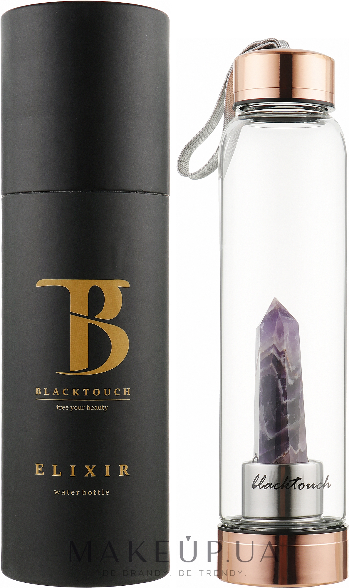 Бутылка для воды с кристаллом аметиста - BlackTouch Elixir — фото 500ml