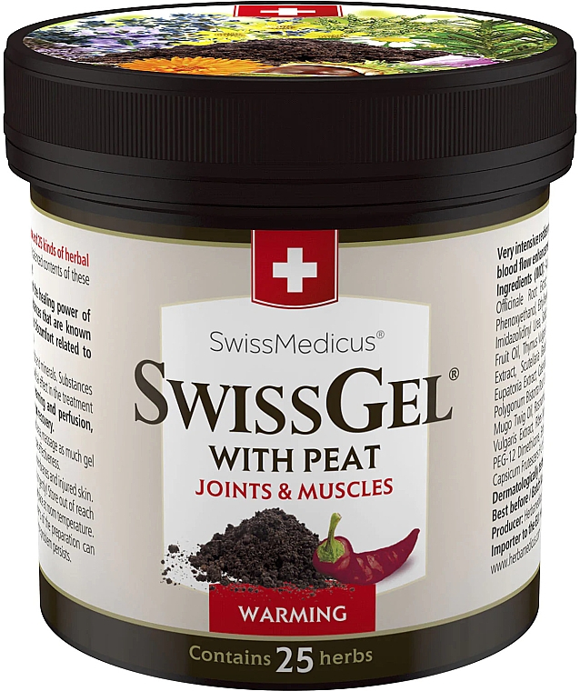 Согревающий бальзам с торфом - SwissMedicus Joint Care Swissgel With Peat Warming — фото N1