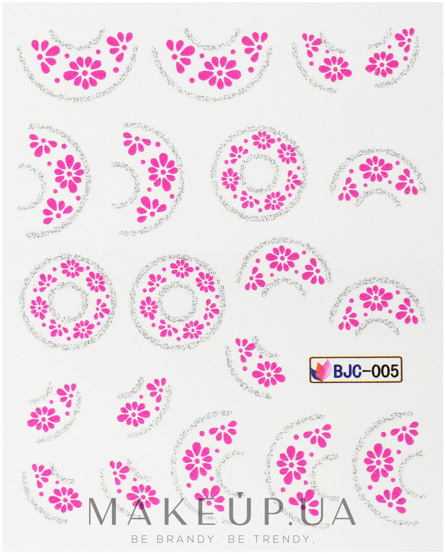 Водные наклейки для ногтей, BJC - Vizavi Professional  — фото BJC-005
