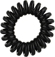 Парфумерія, косметика Резинка-пружинка для волосся, Pf-155, чорна - Puffic Fashion