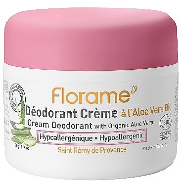 Кремовий дезодорант з алое вера - Florame Cream Deodorant with Organic Aloe Vera — фото N1