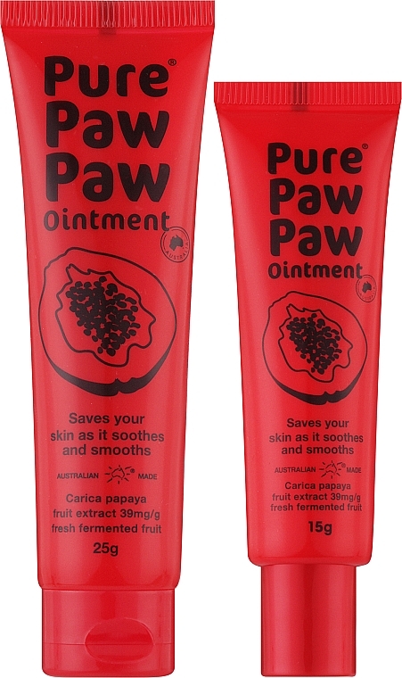 Набір відновлювальних бальзамів для губ - Pure Paw Paw Duo Original (lip/balm/15g + lip/balm/25g) — фото N2