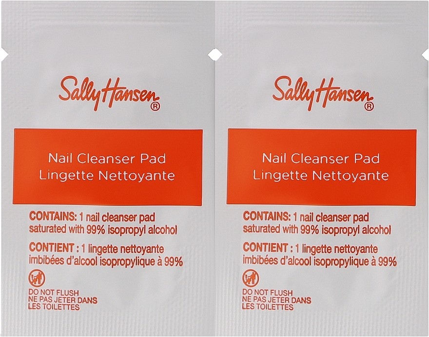 Очищувальні подушечки для зняття лаку - Sally Hansen Salon Gel Polish Nail Cleanser — фото N2