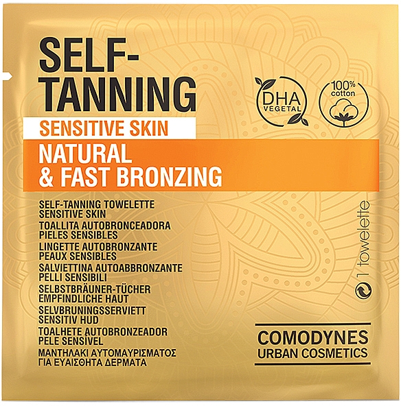Салфетка-автозагар для чувствительной кожи - Comodynes Self-Tanning Sensitive Skin — фото N1