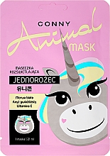 Парфумерія, косметика Освіжальна маска для обличчя - Conny Animal Mask Jednorozec